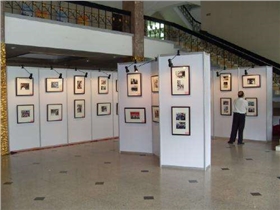 八棱柱書畫展板 八棱柱書畫展板